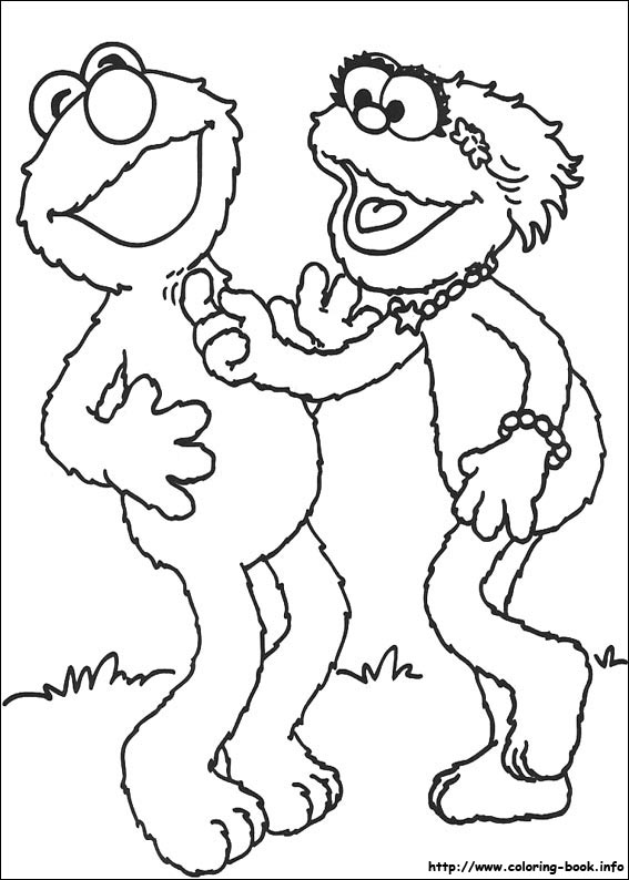 Sesame Street coloring picture